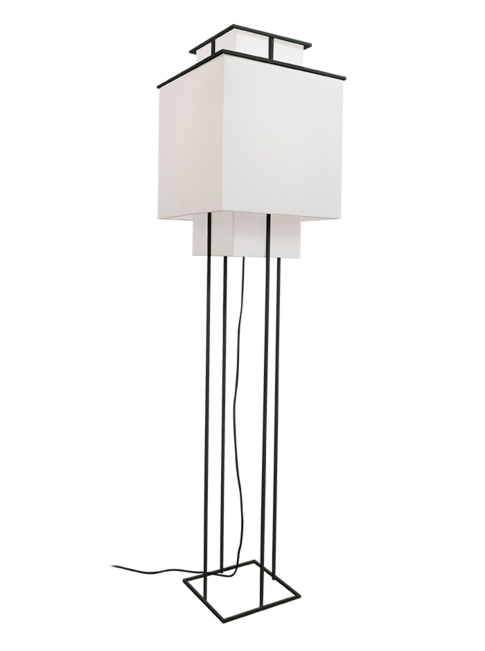 GO WITH THE FLOW 1-light E27 black floor lamp designed by Jan Des Bouvrie